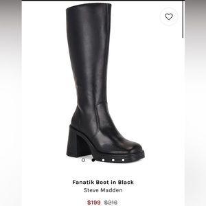 Tall black boot - Steve Madden Fanatik